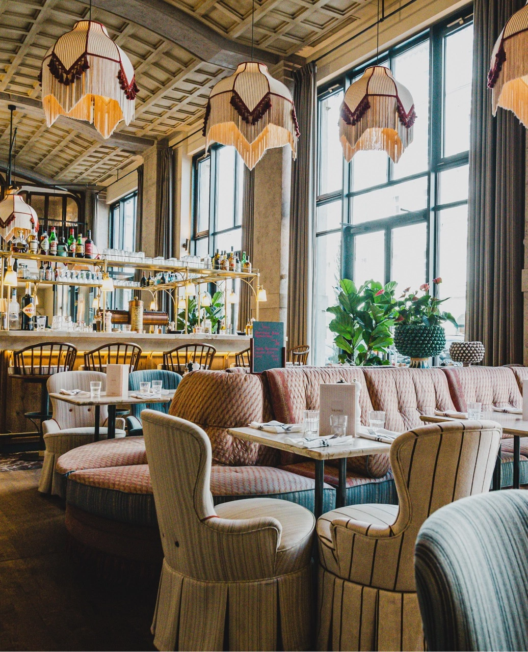 Detailansicht der Einrichtung im Restaurant Gigi München