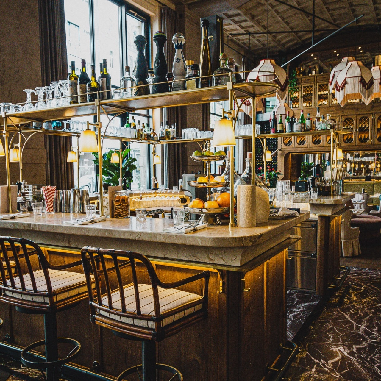 Restaurant Gigi München Interieur mit Blick auf den Eingangsbereich